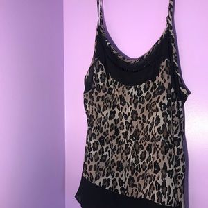 Cheetah print tank top